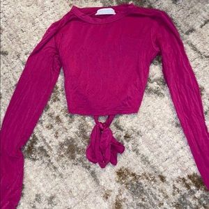 Urban Outfitters cropped open-back top